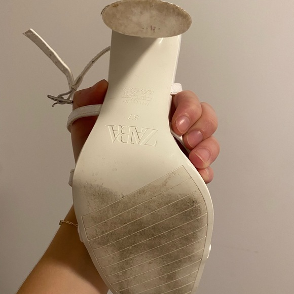 Zara Animal print high heeled strappy sandals - Picture 7 of 7